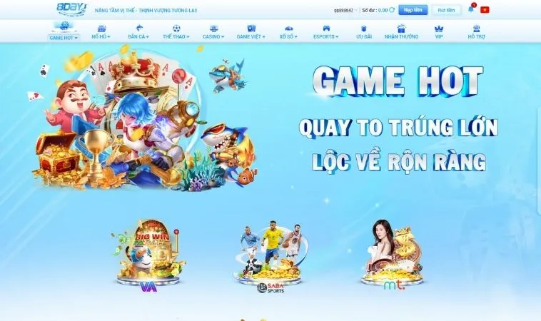 Trải nghiệm chơi game nhanh cực đã tại nhà cái 8DAY