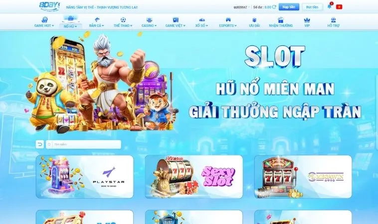 Trải nghiệm chơi nổ hũ cực đã tại nhà cái 8DAY