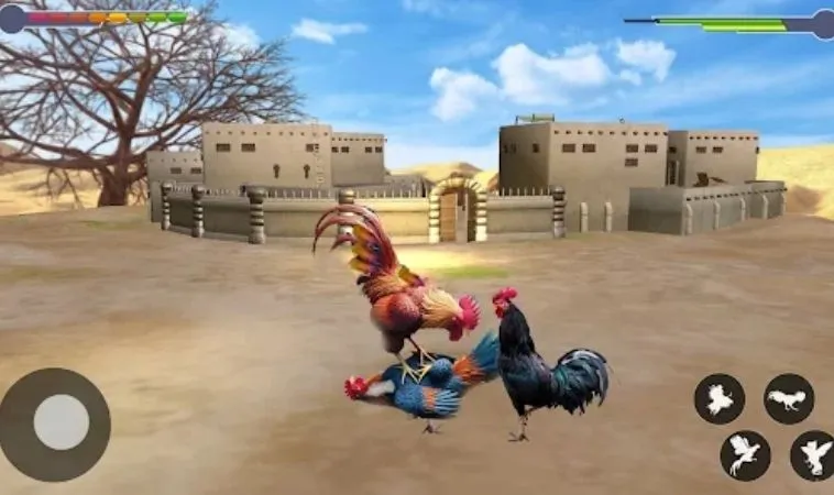 Giao diện chơi game Đá Gà 3D Tại 8DAY