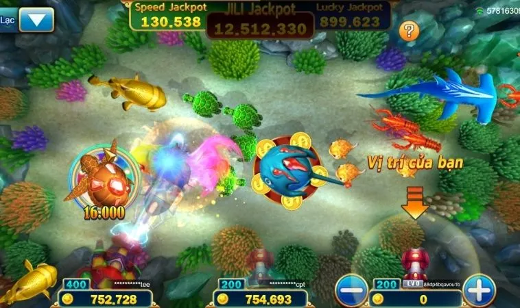 Các loại vũ khí trong game Thợ Săn Cá tại 8DAY